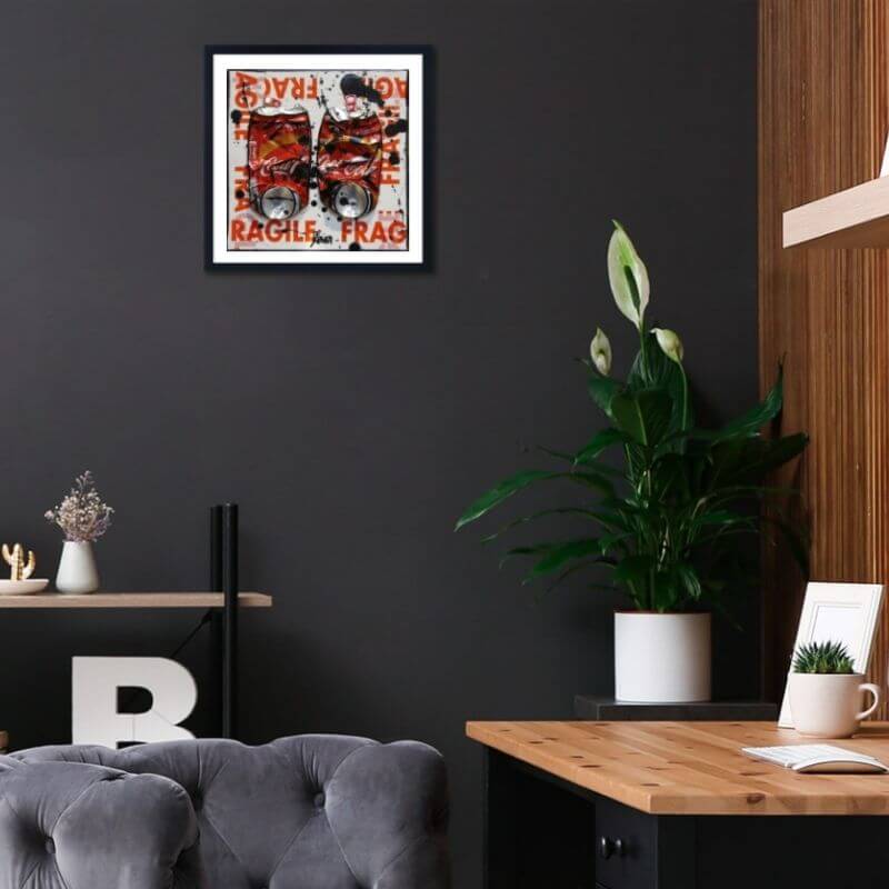 upcycling oeuvre d'art de sophie costa 